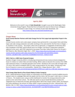 Solar Newsbriefs, April 2023