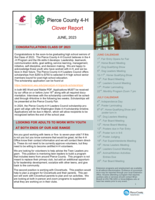 Pierce County 4-H Clover Report, June 2023