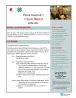 Pierce County 4-H Clover Report, April 2023