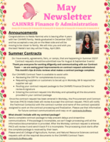 CAHNRS Business Center Newsletter, May 2023