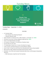 Tuesday News, September 13, 2022