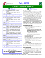 WSU Kittitas County Extension 4-H Focus, May 2023