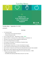 Tuesday News, September 20, 2022