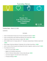 Tuesday News, March 22, 2022