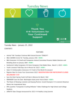 Tuesday News, January 25, 2022