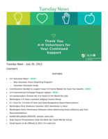 Tuesday News, July 26, 2022