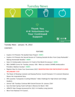 Tuesday News, January 18, 2022