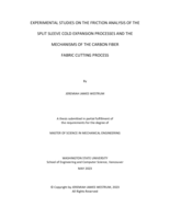 Experimental Studies on the Friction Analysis of the Split Sleeve Cold Expansion Process and the Mechanisms of the Carbon Fiber Fabric Cutting Process
