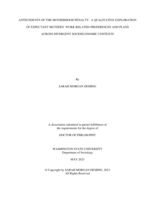 Antecedents of the Motherhood Penalty: A qualitative exploration of expectant mothers’ work-related preferences and plans across divergent socioeconomic contexts