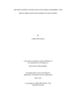 Decision-support system for water stress assessment and deficit irrigation management in wine grapes