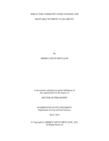 Wheat for Community Food Systems and Equitable Nutrient Availability