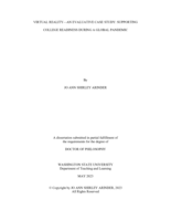Virtual Reality—An Evaluative Case Study: Supporting College Readiness During a Global Pandemic