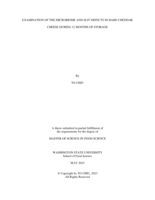 Examination of the Microbiome and Slit Defects in Hard Cheddar Cheese During 12 Months of Storage