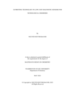 3D printing technology in low-cost diagnostic sensors for neurological disorders