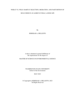 Wheat Vs. Wild: Habitat Selection, Migration, and Parturition of Mule Deer in an Agricultural Landscape