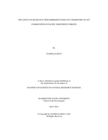 Influence of deciduous tree representation on understory plant communities in Pacific Northwest forests