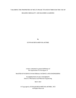 Tailoring the Properties of Multi-Phase Titanium Through the Use of Imaging Modalit Y and Machine Learning