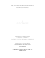 Drilling of GFRP and CFRP Composite Materials With Process Monitoring