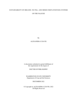 Sustainability of No-Till, Organic, and Mixed Crop-Livestock Systems on the Palouse