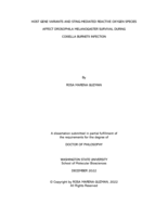 Host Gene Variants and Sting-mediated Reactive Oxygen Species Affect Drosophila melanogaster Survival During Coxiella burnetii Infection