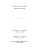 Food web ecology of Lahontan Cutthroat Trout and trophic dynamics of selenium in Omak Lake, Washington