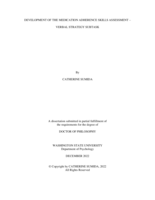 Development of the Medication Adherence Skills Assessment – Verbal Strategy Subtask