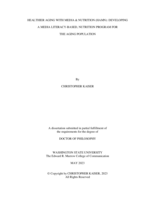 Healthier Aging With Media & Nutrition (HAMN): Developing a Media Literacy-Based, Nutrition Program for the Aging Population