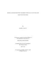 The Relationship Between Children's Free Play Activities and Executive Function