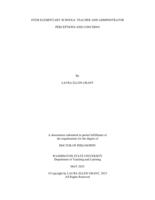 STEM Elementary Schools: Teacher and Administrator Perceptions and Concerns