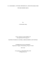 U.S. Consumers' Attitudes, Preferences and Buy Behaviors toward Modern Qipao