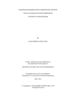 Nonlinear Wind Behavior of Reinforced Concrete Walls Coupled With Steel Reinforced Concrete Coupling Beams