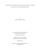 Contribution to nutrient recovery from anaerobically digested liquid effluent using engineered biochar
