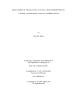 Improvement of peroxyacetic acid spray bar interventions to control Listeria monocytogenes on fresh apples