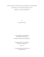 Effects of Soil on the Survival, Development, and Oviposition Behavior of Culex Pipiens Quinquefasciatus (Diptera: Culicidae) Mosquitoes