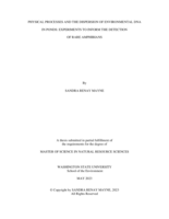 Physical Processes and the Dispersion of Environmental DNA in Ponds: Experiments to Inform the Detection of Rare Amphibians