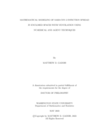 Mathematical Modeling of SARS-COV-2 Infection Spread in Enclosed Spaces With Ventilation Using Numerical and Agent Techniques