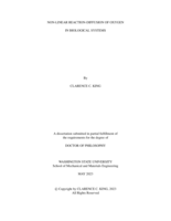 Non-Linear Reaction-Diffusion of Oxygen in Biological Systems