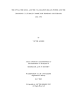 The Style, the Song, and the Celebration: Black Power and the Changing Cultural Dynamics of Trinidad and Tobago, 1969-1973