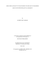 Using Virtual Reality to Teach Science Vocabulary to Transition Aged Youth With Intellectual Disability