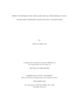 Design Techniques for Time-Based Signal Processors in Next-Generation Wireless Communication Transceivers