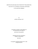 Identification and Analysis of Receptor Type(s) Mediating the Effects of Dopamine on Neuronal Responses in the Auditory Midbrain