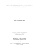 The Use of Networked Silica to Improve Surface Adhesion of Recycled Fiberglass Composites