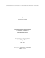 Unrestricted Cash Windfalls and Nonprofit Operating Outcomes