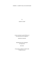 Ceramics - a Labor of Loss, Love, and Healing