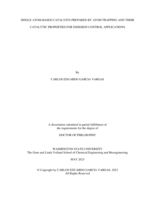Single Atom-Based Catalysts Prepared By Atom Trapping and Their Catalytic Properties for Emission Control Applications