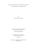 Using a Socioecological Framework to Conserve Native Species in an Agroecosystem