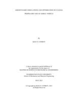 Aerodynamics Simulations and Optimization of Coaxial Propellers and an Aerial Vehicle