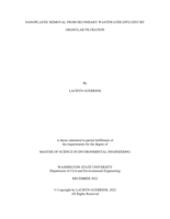 Nanoplastic Removal From Secondary Wastewater Effluent By Granular Filtration