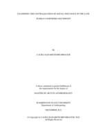Examining the Centralization of Social Influence in the Late Pueblo I Northern Southwest