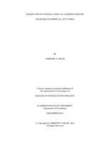 Parent-Infant Interactions As a Moderator for Neurodevelopmental Outcomes